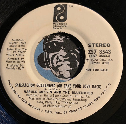 Harold Melvin & Blue Notes - Satisfaction Guaranteed (Or Take Your Love Back) b/w I'm Weak For You - PIR #3543 - Funk / Modern Soul