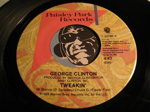 George Clinton - French Kiss b/w Tweakin - Paisley Park #22790 - Funk