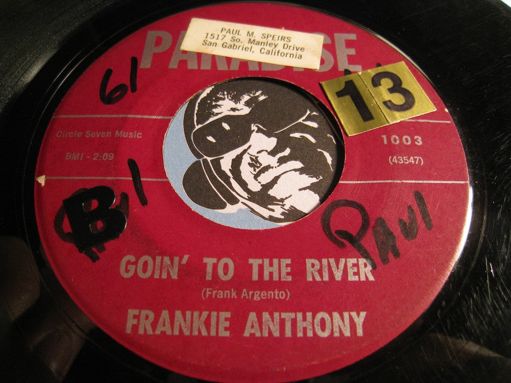 Frankie Anthony - Brenda b/w Goin To The River - Paradise #1003 - R&B - Teen