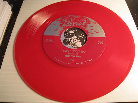 Swans - I Love You So b/w Will You Be Mine - Parrot #801 - red vinyl - Doowop