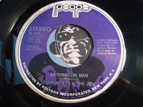 Fred Wesley & JBs - Watermelon Man b/w Alone Again (Naturally) - People #617 - Funk