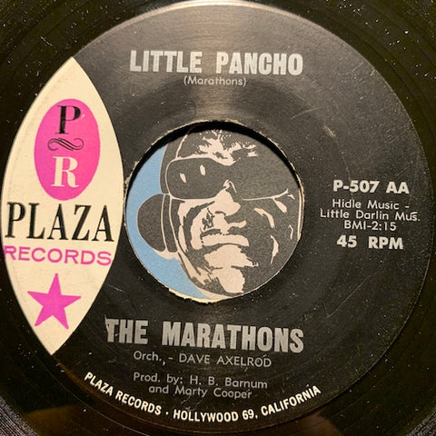 Marathons - Little Pancho b/w Mashed Potatoes One More Time - Plaza #507 - Doowop - R&B Soul