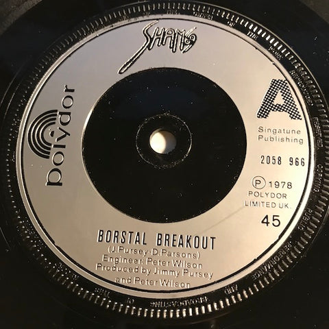 Sham 69 - Borstal Breakout b/w Hey Little Rich Boy - Polydor #2058 966 - Punk