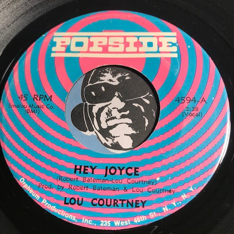 Lou Courtney - Hey Joyce b/w I'm Mad About You - Popside #4594 - Funk / Northern Soul