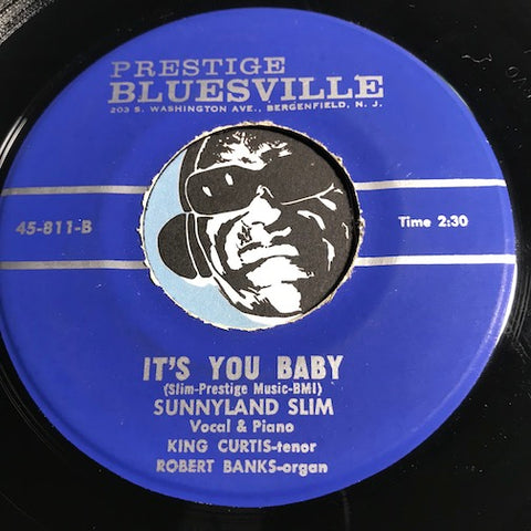 Sunnyland Slim - It's You Baby b/w Baby How Long - Prestige Bluesville #811 - Blues