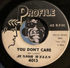Junior Wells - Prison Bars All Around Me b/w You Don't Care - Profile #4013 - R&B - R&B Blues