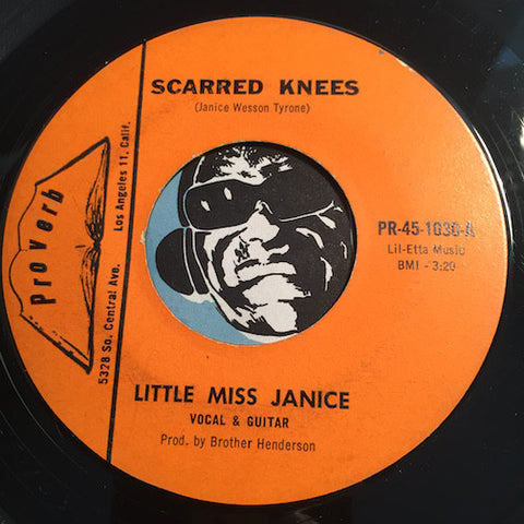 Little Miss Janice - Scarred Knees b/w Won't Be Back - Proverb #1030 - Gospel Soul - R&B