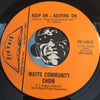 Watts Community Choir - Keep On Keeping On b/w What The World Needs Now - Proverb #1040 - Gospel Soul