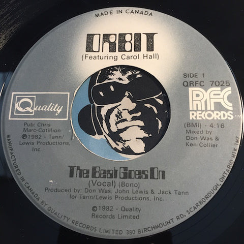 Orbit - The Beat Goes On (vocal) b/w The Beat Goes On (Lunar Mix) - Quality #7025 - Funk Disco