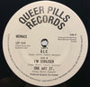 Menace - G.L.C. b/w I'm Civilized - One Way St (The Aces) - Queer Pills #5 - Punk - Picture Sleeve