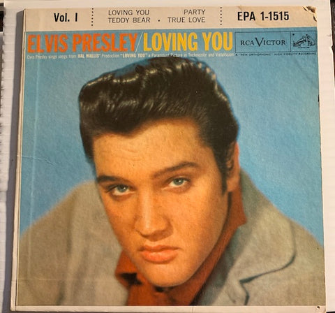 Elvis Presley - Loving You EP - Loving You - Party b/w Teddy Bear - True Love - RCA Victor #1515 - Rock n Roll