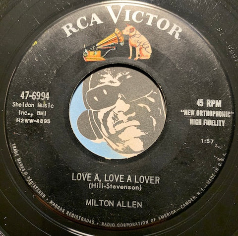 Milton Allen - Love A, Love A Lover b/w Just Look, Don't Touch, She's Mine - RCA Victor #6994 - Rockabilly