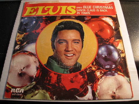 Elvis Presley - Blue Christmas b/w Santa Claus Is Back In Town - RCA Victor #447-0647 - Rock n Roll