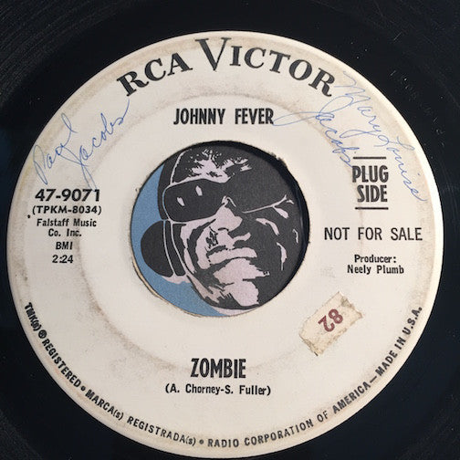 Johnny Fever - Zombie b/w Wonderful World Of The Heart - RCA Victor #9071 - Garage Rock