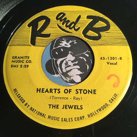 Jewels - Hearts Of Stone b/w Runnin - R and B #1301 - Doowop