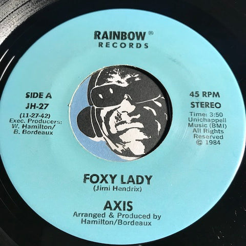 Axis - Foxy Lady b/w Silver Satin - Rainbow #27 - Funk Disco