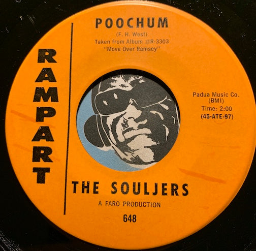 Souljers - Chinese Checkers b/w Poochum - Rampart #648 - R&B Mod - Chicano Soul