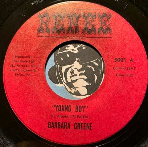 Barbara Greene - Young Boy b/w I Should Have Treated You Right - Renee #5001 - Sweet Soul - Northern Soul