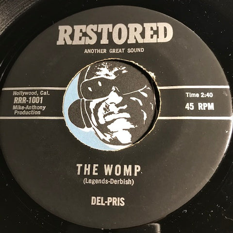 Del Pris - The Womp b/w The Time - Restored #1001 - Doowop Reissues