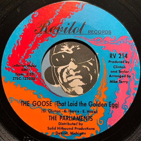 Parliaments - Little Man b/w The Goose (That Laid The Golden Egg) - Revilot #214  - Funk - R&B Soul