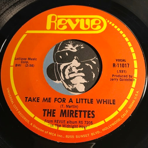 Mirettes - The Real Thing b/w Take Me For A Little While - Revue #11017 - Northern Soul