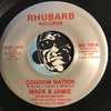 Mack & Jamie - Condom Nation b/w Mack & Jamie (Live) - Rhubarb #102 - Novelty - Rap