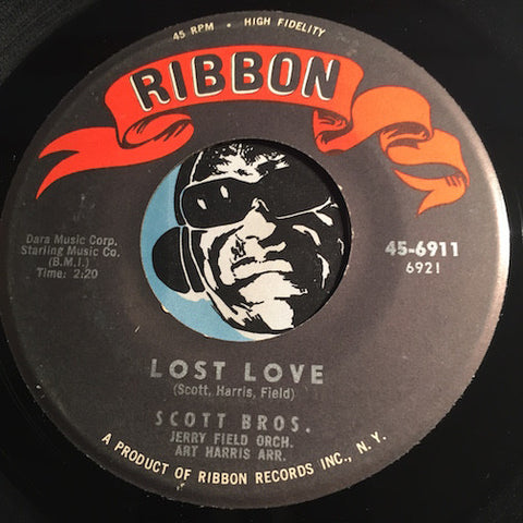 Scott Bros - Lost Love b/w Only Then - Ribbon #6911 - Doowop