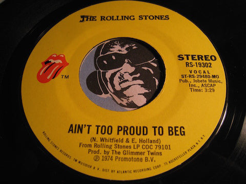 Rolling Stones - Ain't Too Proud To Beg b/w Dance Little Sister - Rolling Stones #19302 - Rock n Roll