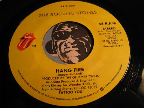 Rolling Stones - Neighbors b/w Hang Fire - Rolling Stones #21300 - Rock n Roll