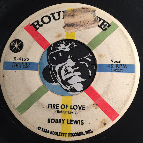 Bobby Lewis - Fire Of Love b/w You Better Stop - Roulette #4182 - R&B Rocker