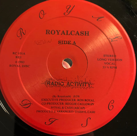 Royalcash -12" single - Radio Activity (vocal long version) b/w Radio Activity (instrumental long version) - Royal Disc #101 - Rap