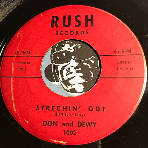 Don and Dewey - Soul Motion b/w Strechin Out - Rush # 1002 - R&B Blues