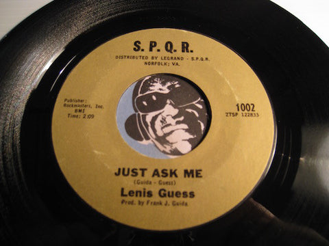 Lenis Guess - Just Ask Me b/w Workin For My Baby - S.P.Q.R. #1002 - Northern Soul