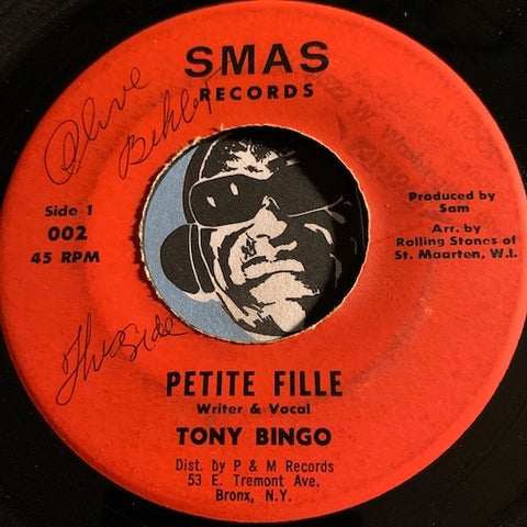 Tony Bingo / Hans Peterson - Petite Fille b/w Piensalo Bien - Smas #002 - Reggae - Latin