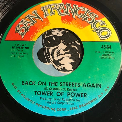 Tower Of Power - Back On The Streets Again b/w Sparkling In The Sand - San Francisco #64 - Funk - Soul