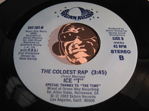 Ice T - The Coldest Rap b/w Cold Wind Madness (instrumental) - Saturn #201 - Rap
