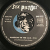 Sex Pistols - Anarchy In The UK b/w I Wanna Be Me - Sex Pistols Records #640 112 - Punk