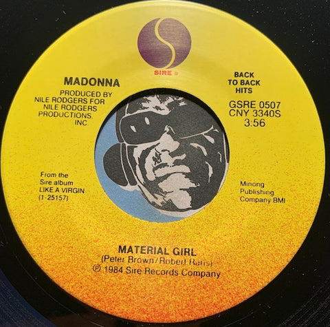 Madonna - Material Girl b/w Angel - Sire #0507 - 80's