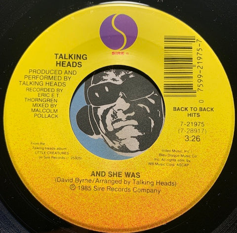 Talking Heads - And She Was b/w Wild Wild Life - Sire #21975 - 80's
