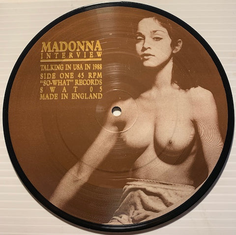 Madonna - Talking In USA in 1988 b/w Interview - So What #05 - 80's - Picture Disc