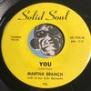 Martha Branch - You b/w Can I Trust You - Solid Soul #726 - Northern Soul