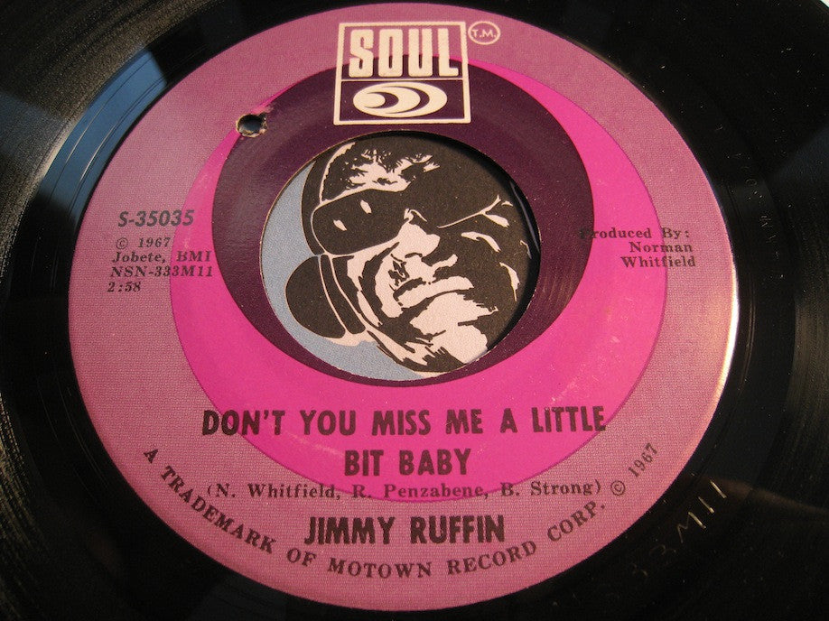 Jimmy Ruffin - Don't You Miss Me A Little Bit Baby b/w I Want Her Love - Soul #35035 - Motown