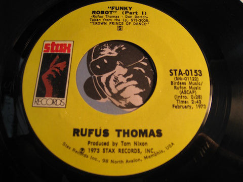 Rufus Thomas - Funky Robot pt.1 b/w pt.2 - Stax #0153 - Funk