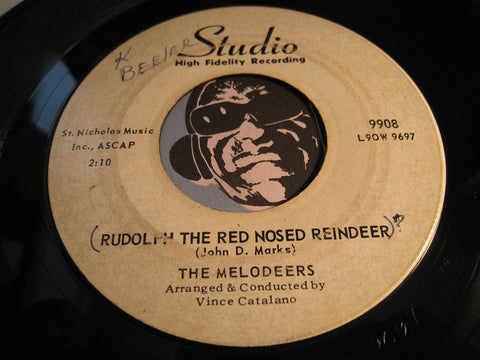 Melodeers - Rudolph The Red Nosed Reindeer b/w Wishing Is For Fools - Studio #9908 - Doowop