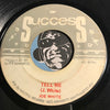 Rupie Edwards All Stars / Joe White -  My Piano & I b/w Tell Me - Success #752 - Reggae