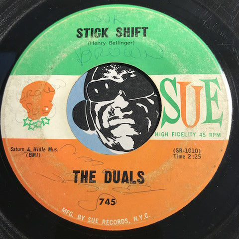 Duals - Stick Shift b/w Cruising - Sue #745 - Surf