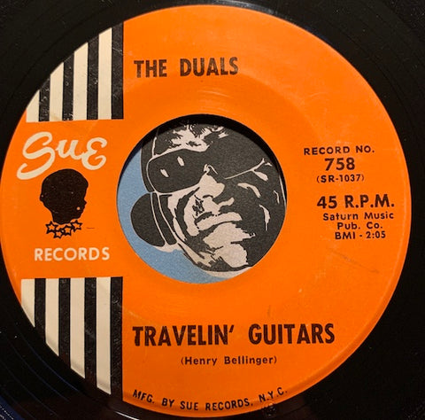 Duals - Cha Cha Guitars b/w Travelin Guitars - Sue #758 - Rock n Roll