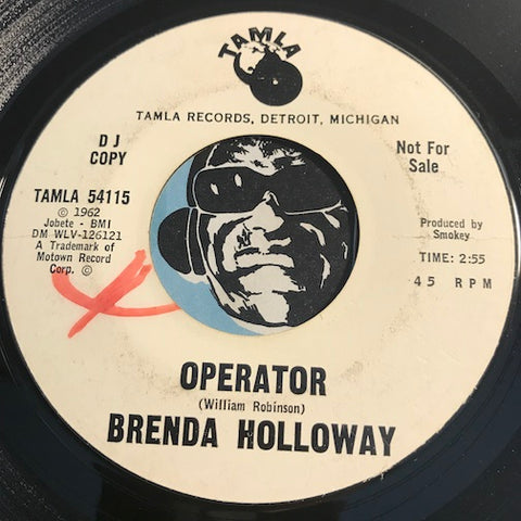 Brenda Holloway - Operator b/w I'll Be Available - Tamla #54115 - Northern Soul - Motown