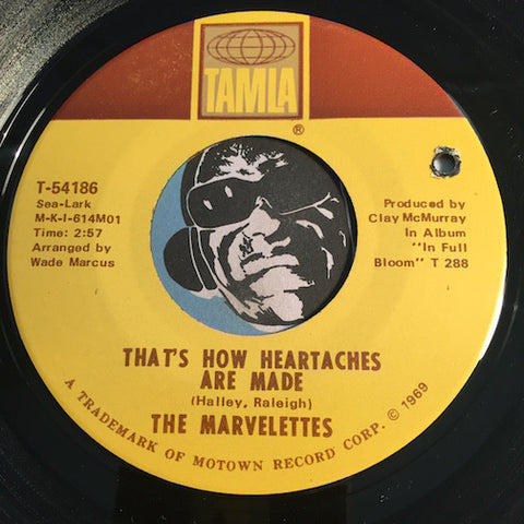 Marvelettes - That's How Heartaches Are Made b/w Rainy Mourning - Tamla #54186 - Motown - Northern Soul