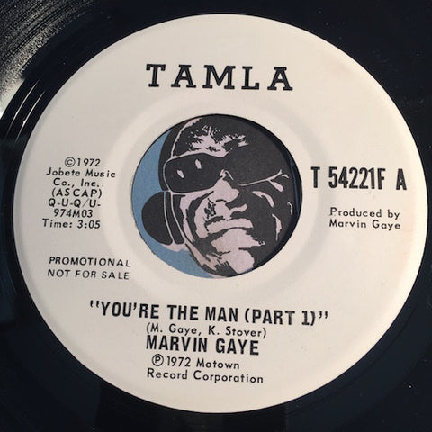 Marvin Gaye - You're The Man pt.1 b/w same - Tamla #54221 promo - Funk